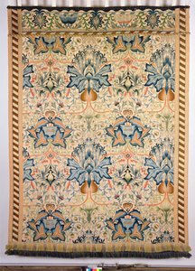 The Artichoke embroidered hanging, worked by Mrs Godman, 1877 by William Morris